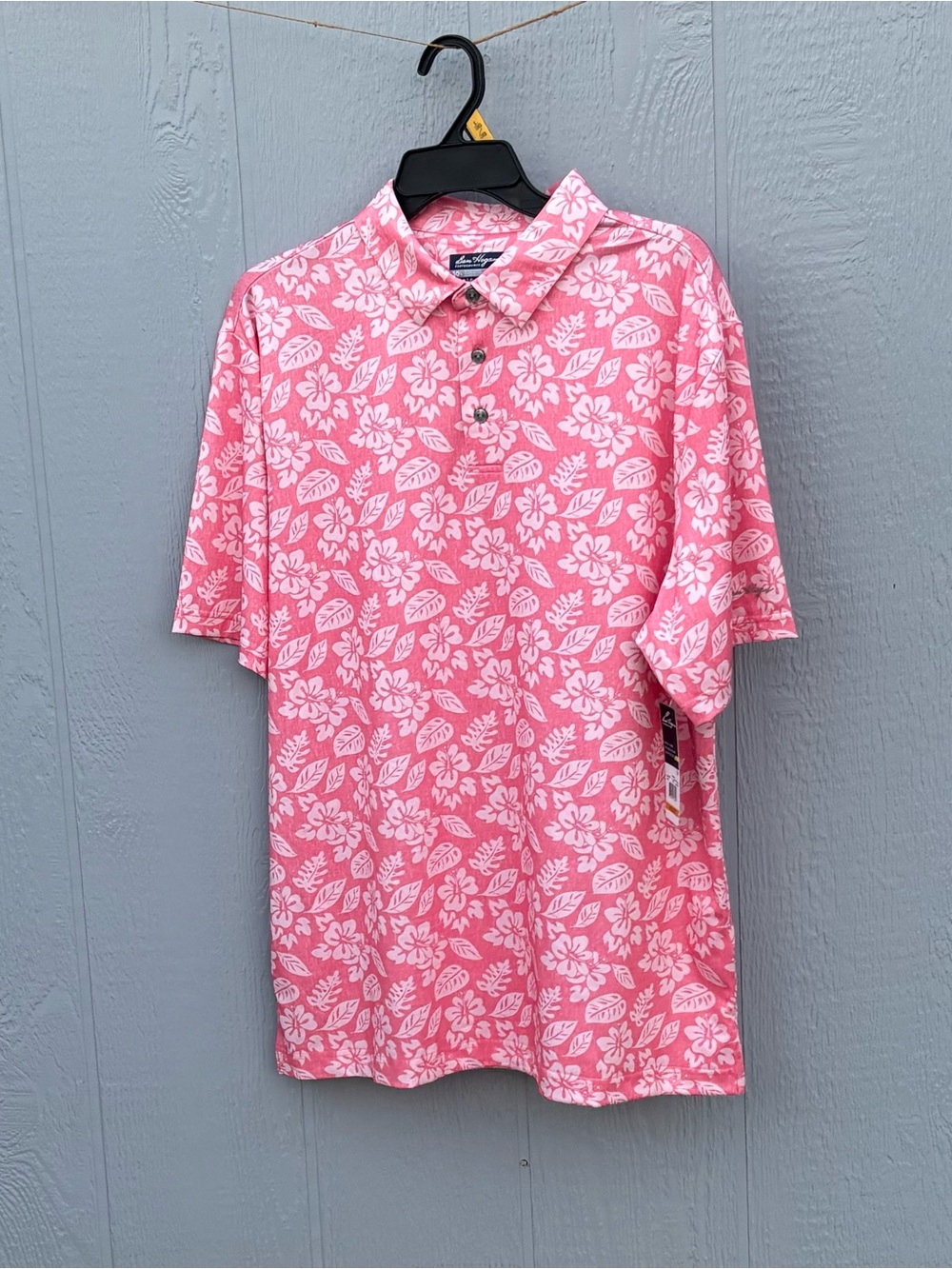 Ben Hogan Pink Floral Golf Polo Shirt